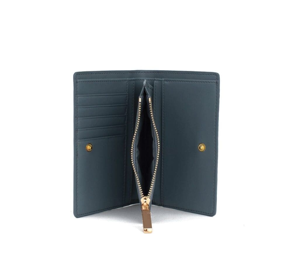 Gunas New York Madison Blue Vegan Leather Wallet 4