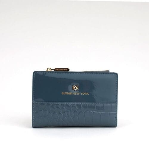 Gunas New York Madison Blue Vegan Leather Wallet