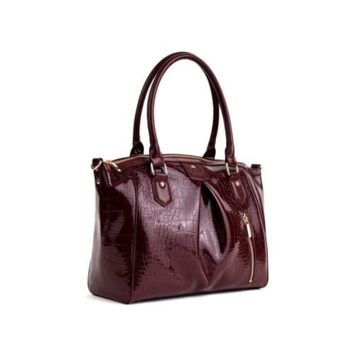 Gunas New York Madison Burgundy Top Handle Bag 2