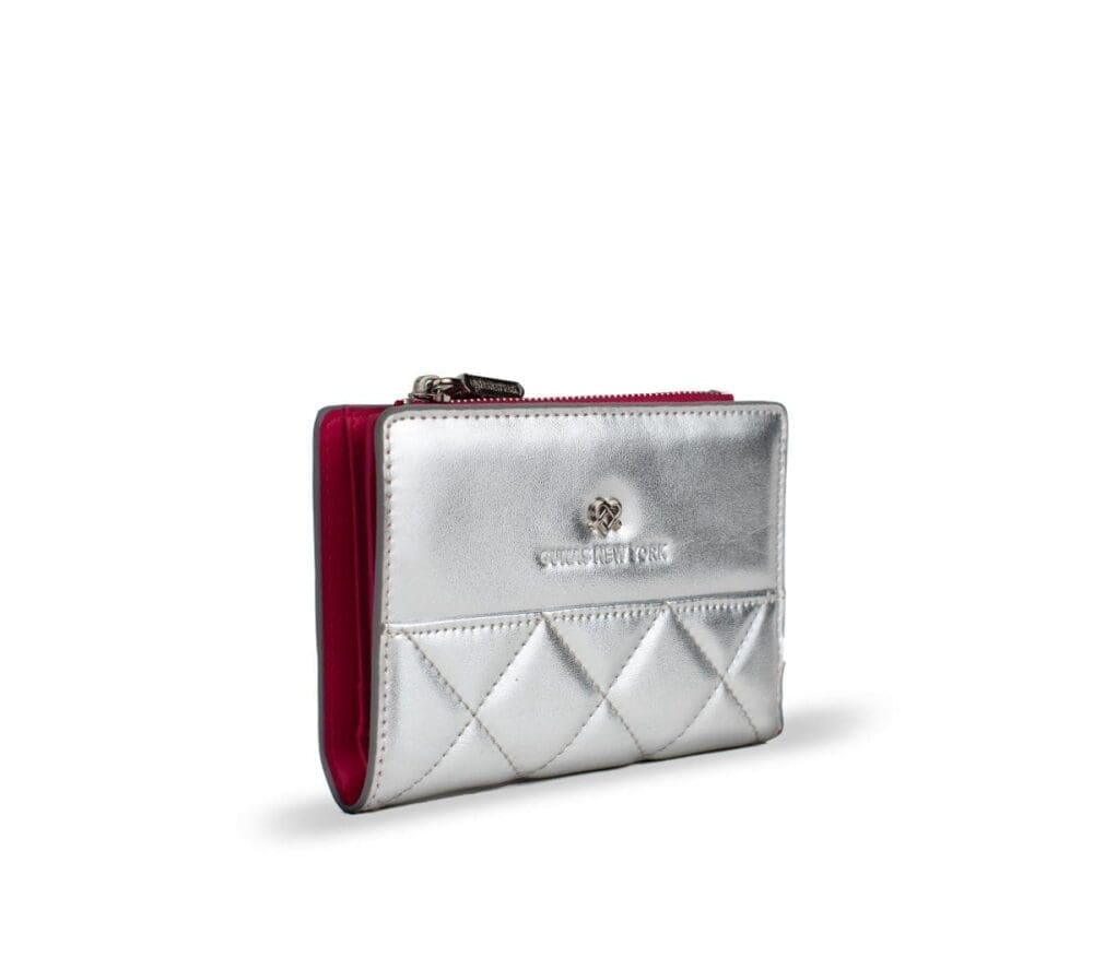 Gunas New York Madison Silver Vegan Leather Wallet 2