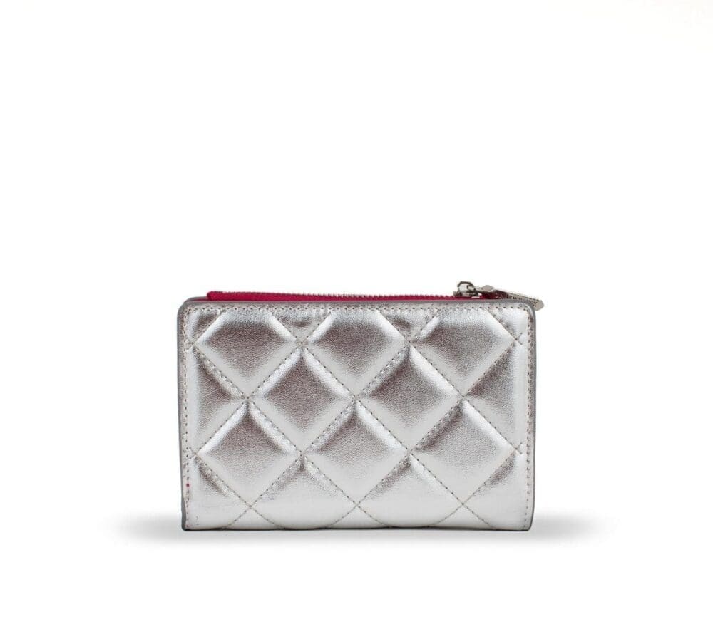 Gunas New York Madison Silver Vegan Leather Wallet 3