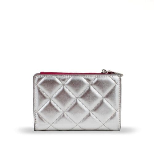 Gunas New York Madison Silver Vegan Leather Wallet 3