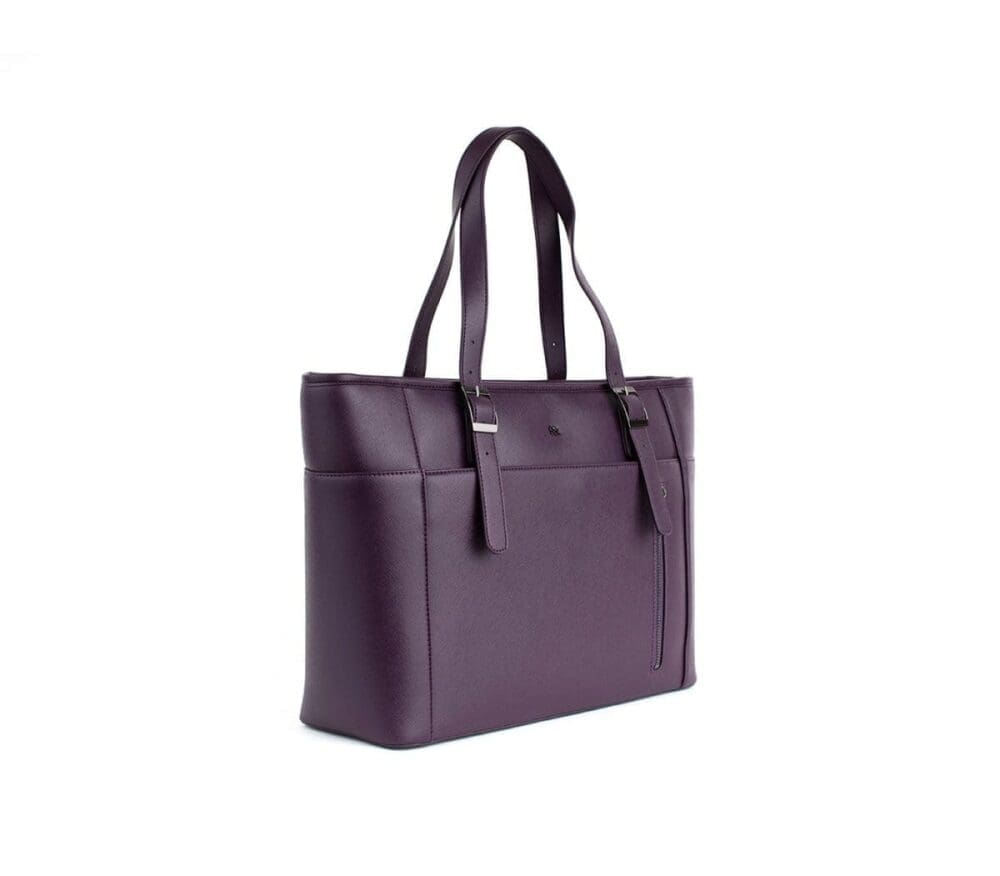 Gunas New York Miley Purple Vegan Leather Laptop Bag 10