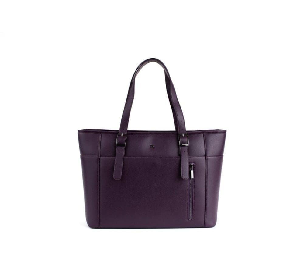 Gunas New York Miley Purple Vegan Leather Laptop Bag 11