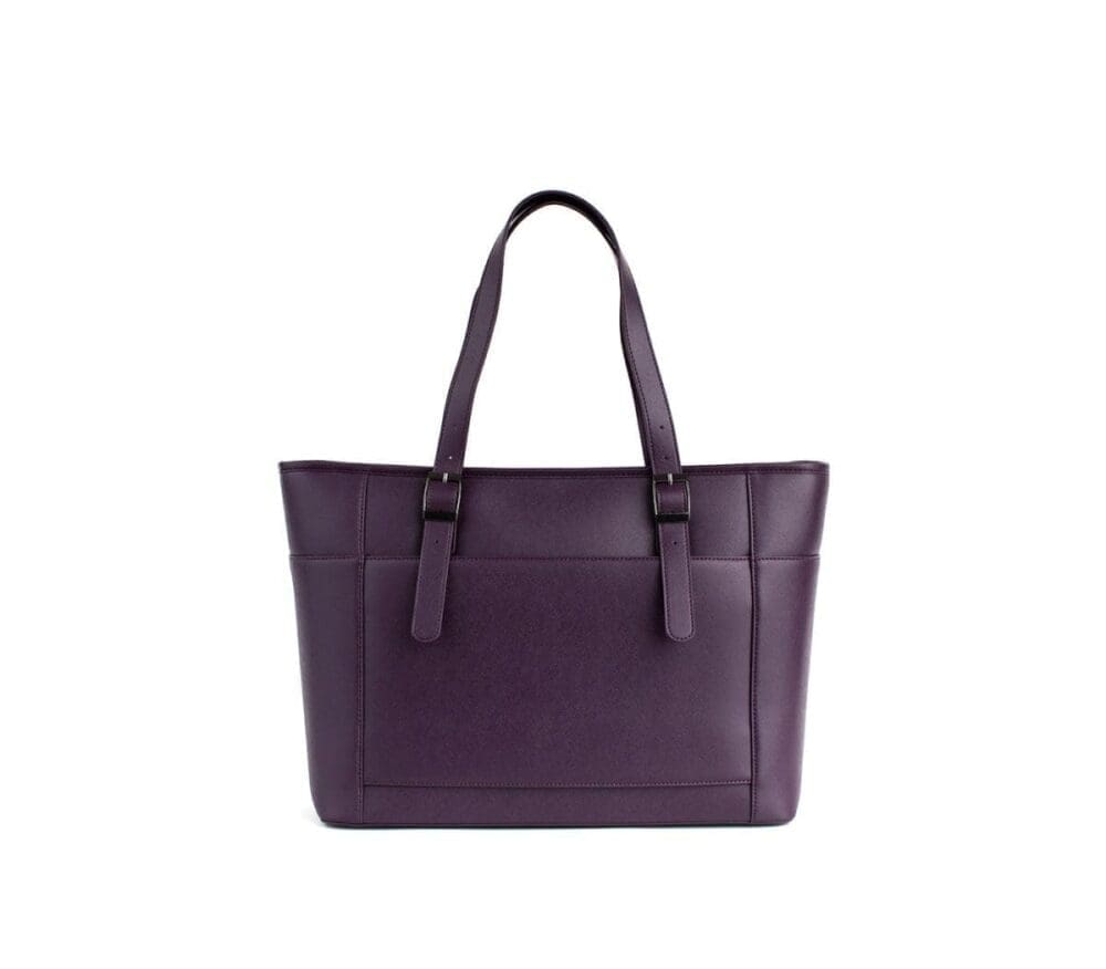 Gunas New York Miley Purple Vegan Leather Laptop Bag 2