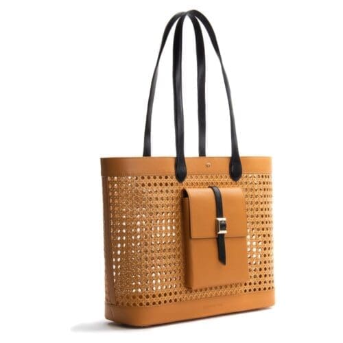 Gunas New York St Tropez Tan Straw Tote 2