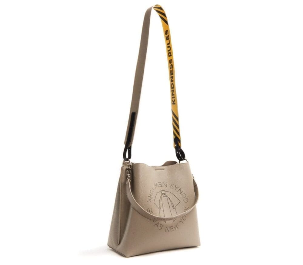 Gunas New York Tabitha Grey Bucket Bag 4