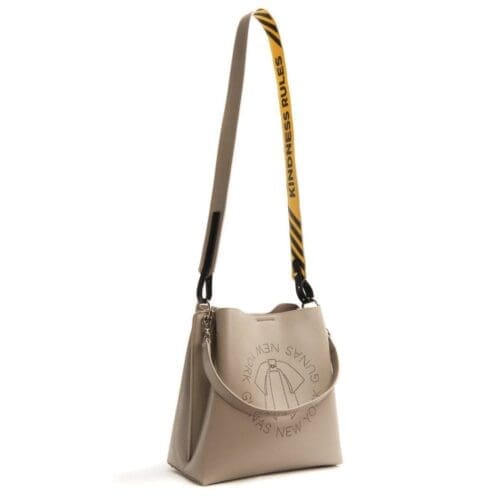 Gunas New York Tabitha Grey Bucket Bag 4
