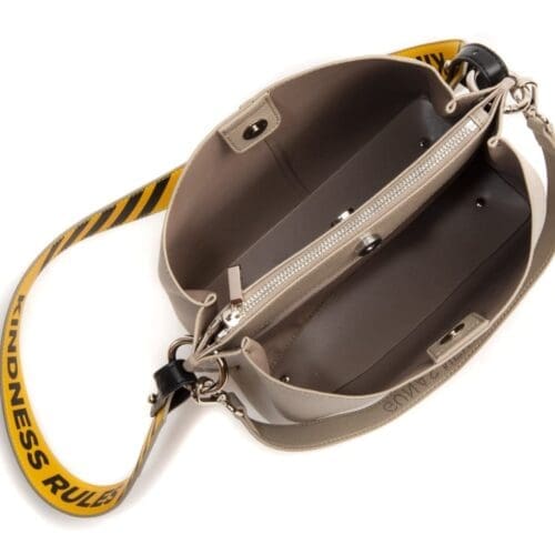 Gunas New York Tabitha Grey Bucket Bag 6