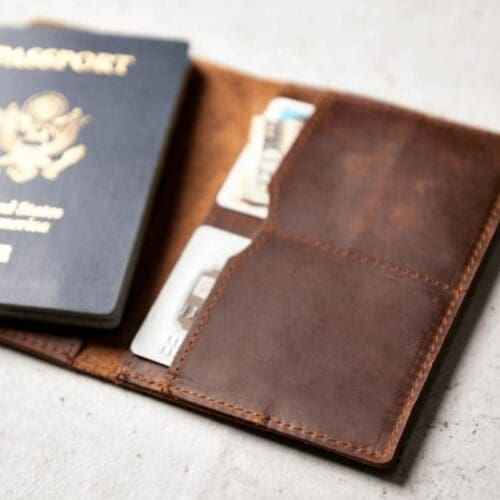 Priam Handmade Leather Passport Cover 6