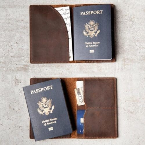 Priam Handmade Leather Passport Cover 8