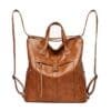 Shomico Backpack Antique Style Vegan Leather