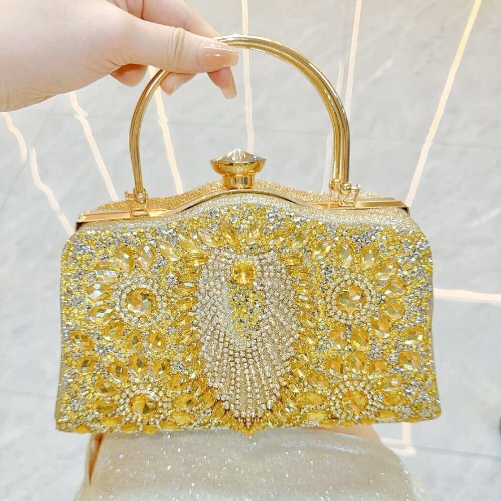 Shomico Nightout Bag With Diamond Inlaid 5