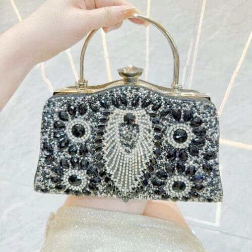 Shomico Nightout Bag With Diamond Inlaid