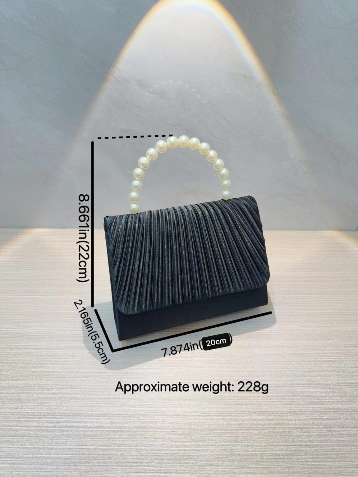 Shomico Party Bag Unique French Pleated Style 4