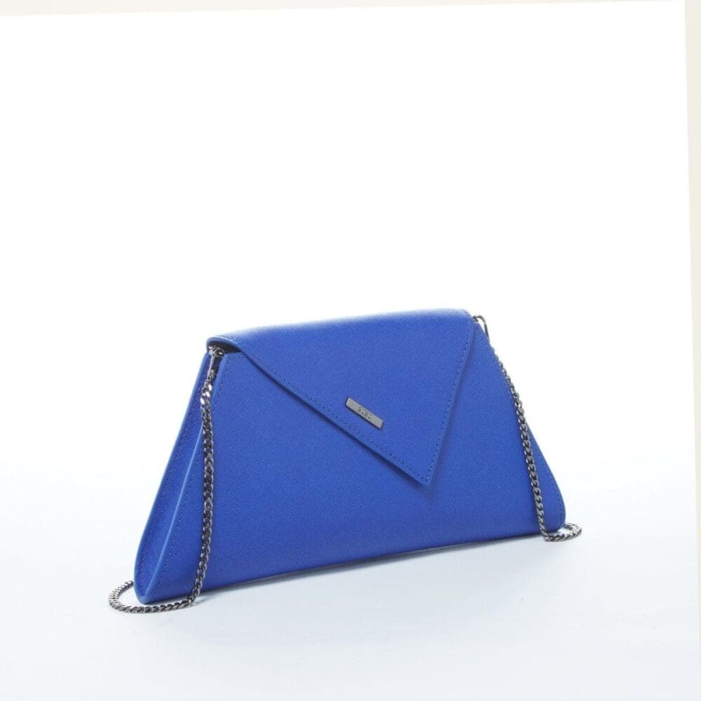 Susu Angelica Cobalt Blue Leather Clutch Bag Free Shipping 2