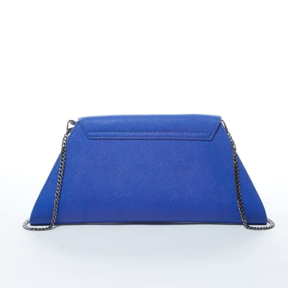 Susu Angelica Cobalt Blue Leather Clutch Bag Free Shipping 3