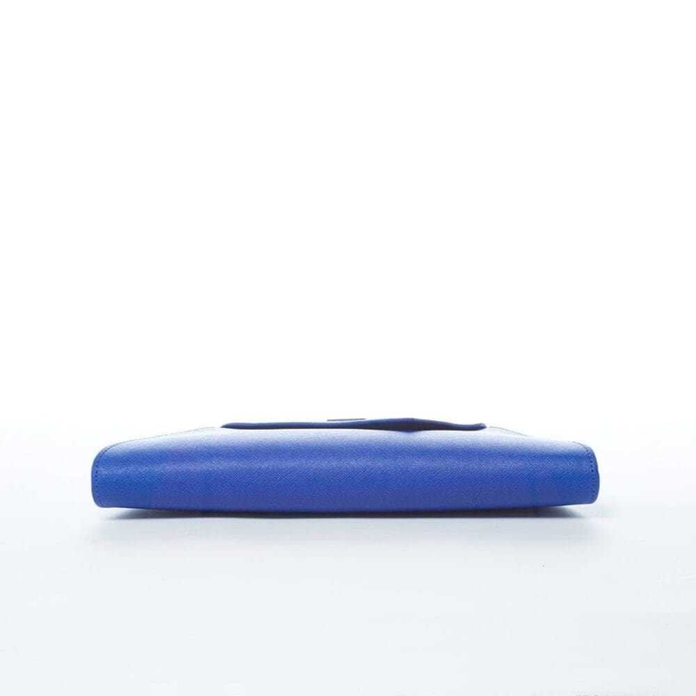 Susu Angelica Cobalt Blue Leather Clutch Bag Free Shipping 5