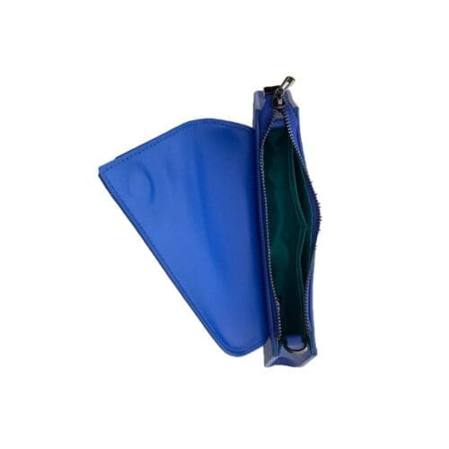 Susu Angelica Cobalt Blue Leather Clutch Bag Free Shipping 6