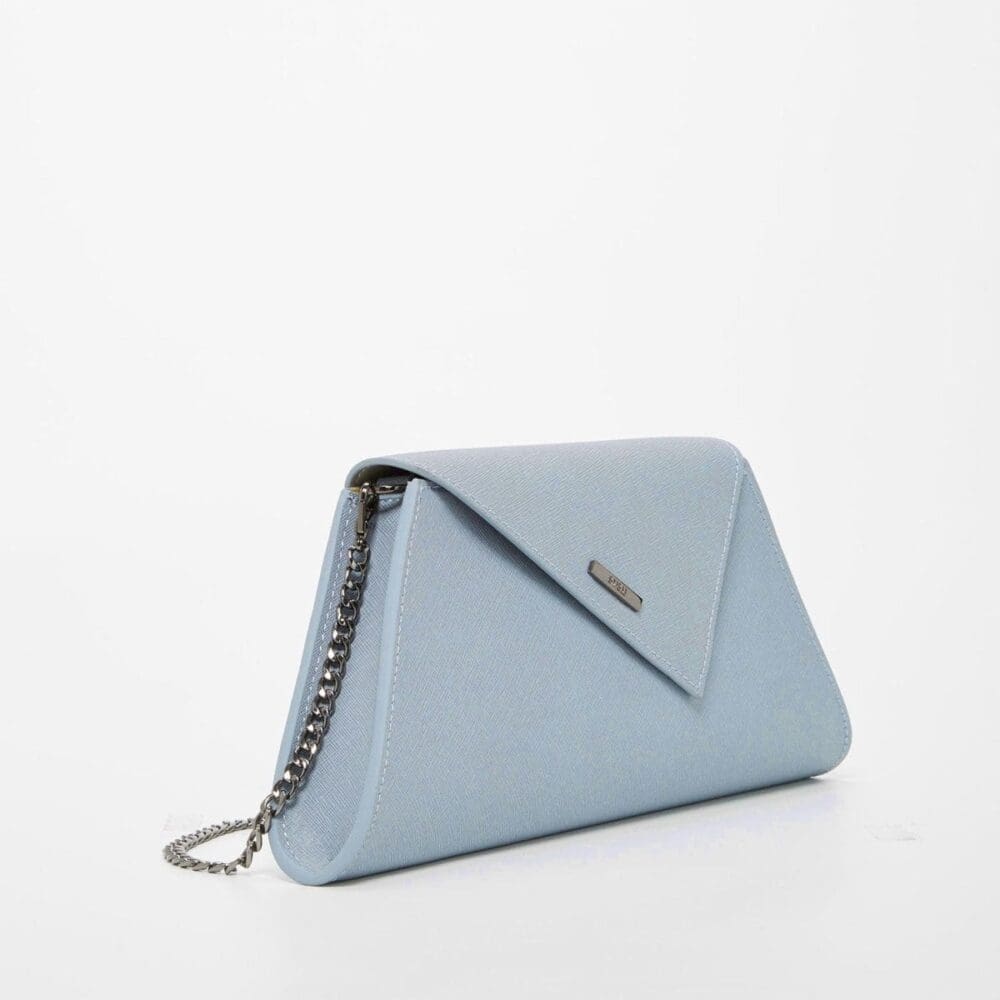 Susu Angelica Faded Denim Leather Clutch Bag 2