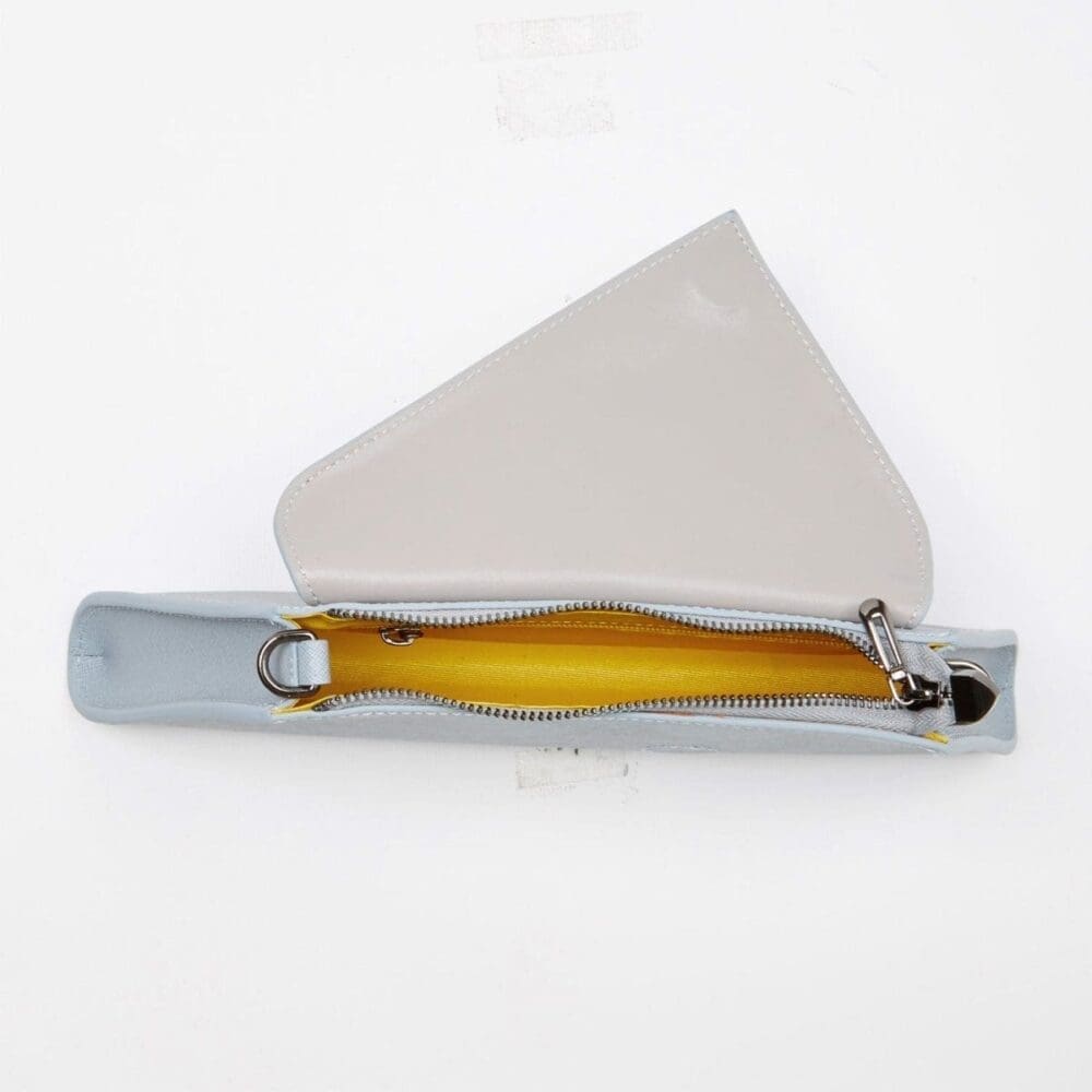 Susu Angelica Faded Denim Leather Clutch Bag 6