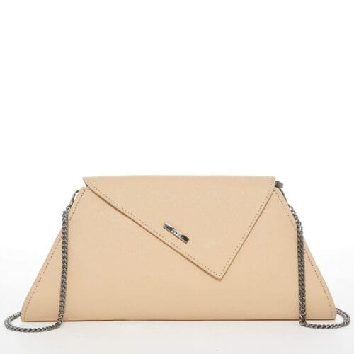 Susu Angelica Nude Leather Clutch Bag Fast Shipping