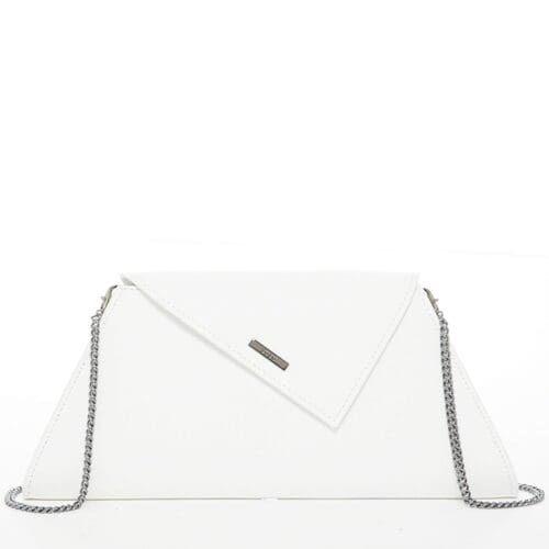 Susu Angelica White Leather Clutch Bag Amazing Accessory