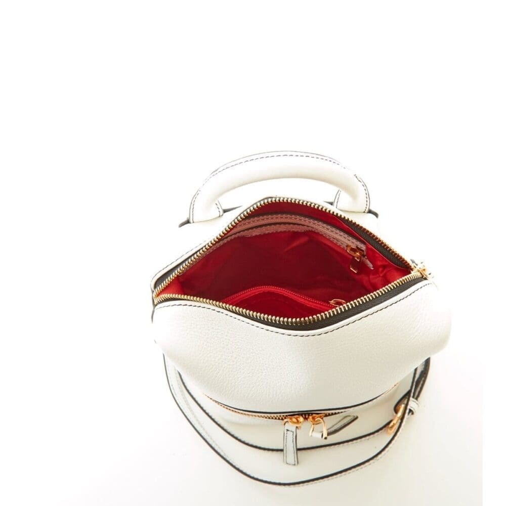 Susu Ashley Small White Leather Backpack Fast Shipping 4