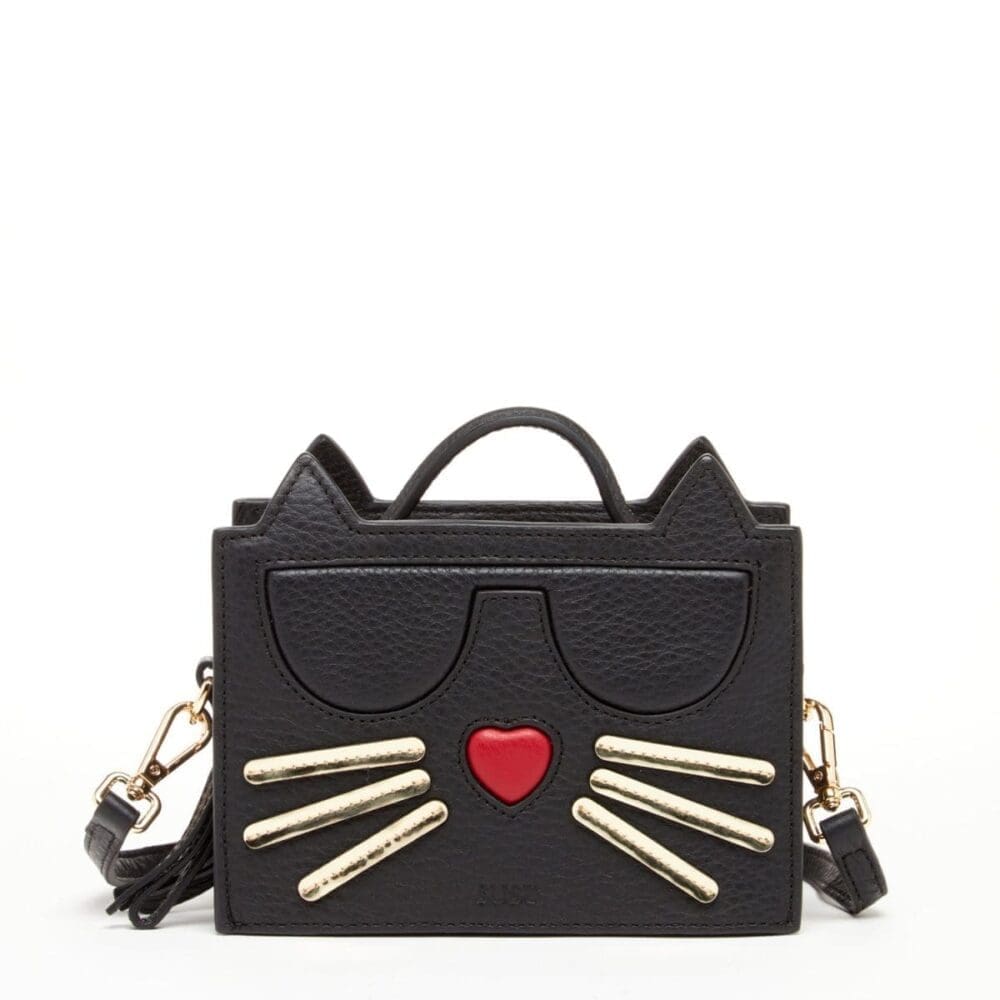 Susu Cat Black Leather Crossbody Bag Must Have