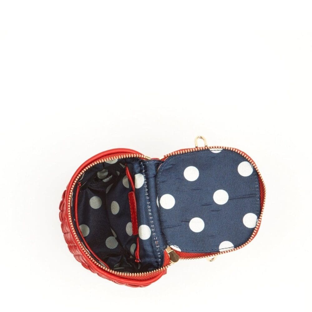 Susu Elsa Small Red Leather Crossbody Bag New Style 5