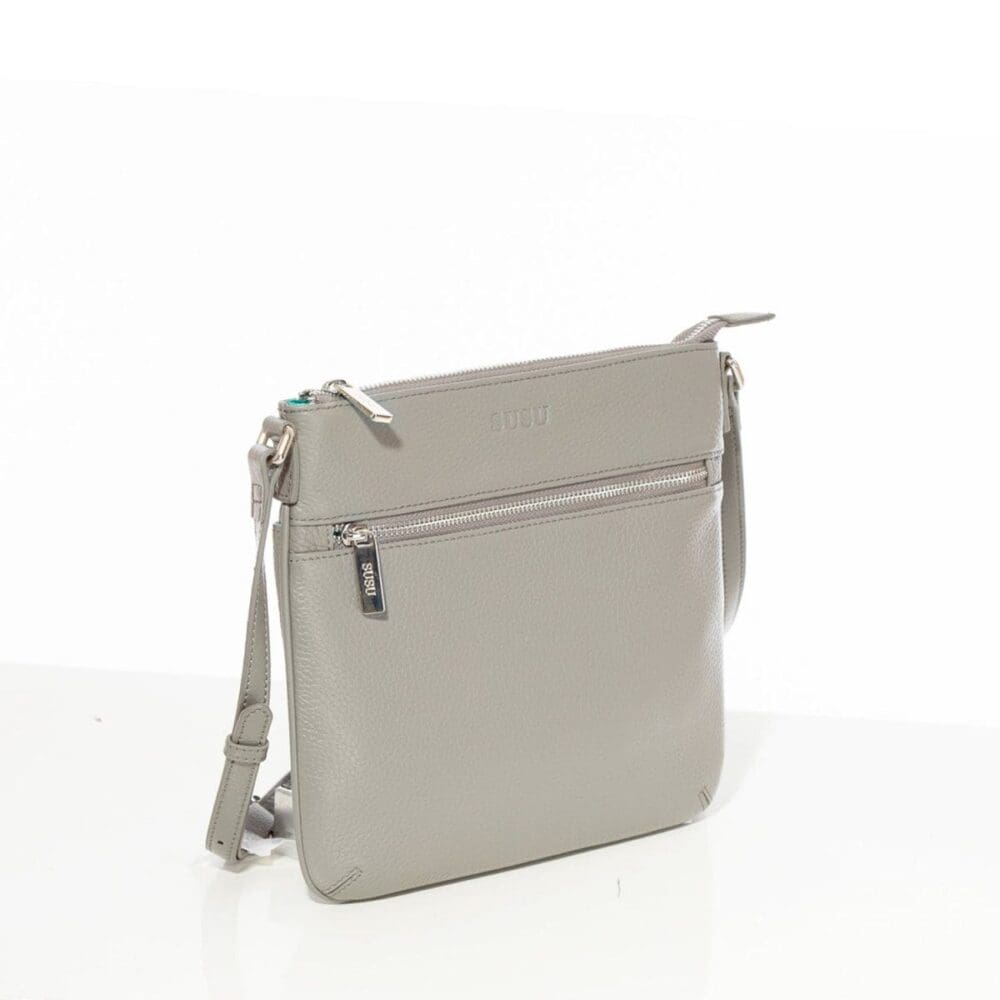 Susu Gray Leather Crossbody Bag Amazing Accessory 2