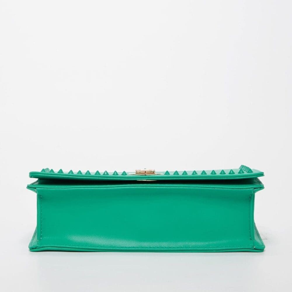 Susu Josie Green Leather Shoulder Bag With Chain Strap 5