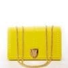Susu Josie Mustard Yellow Leather Crossbody Bag