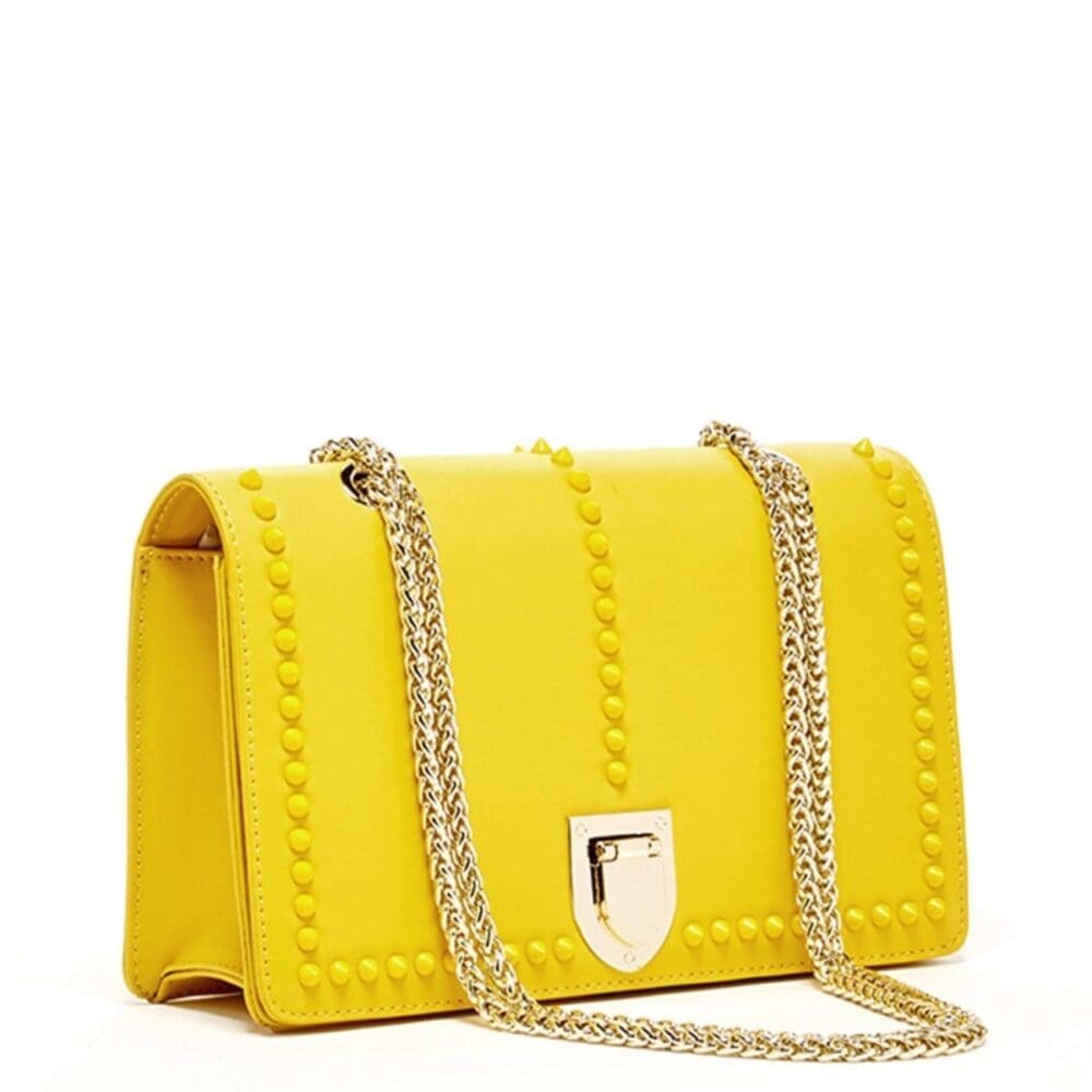 Susu Josie Mustard Yellow Leather Crossbody Bag 2