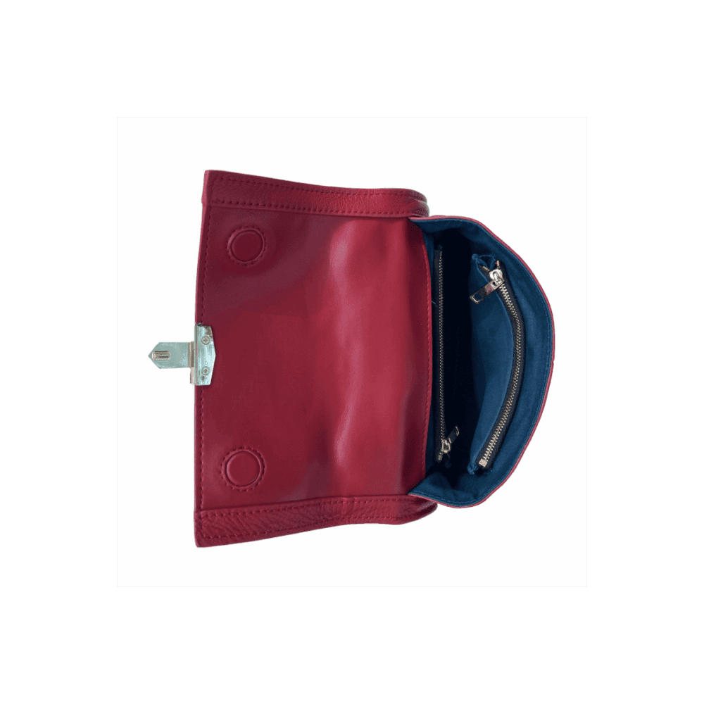 Susu Linda Red Leather Backpack Exceptional Designed
