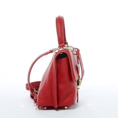 Susu Linda Red Leather Backpack Exceptional Designed 3