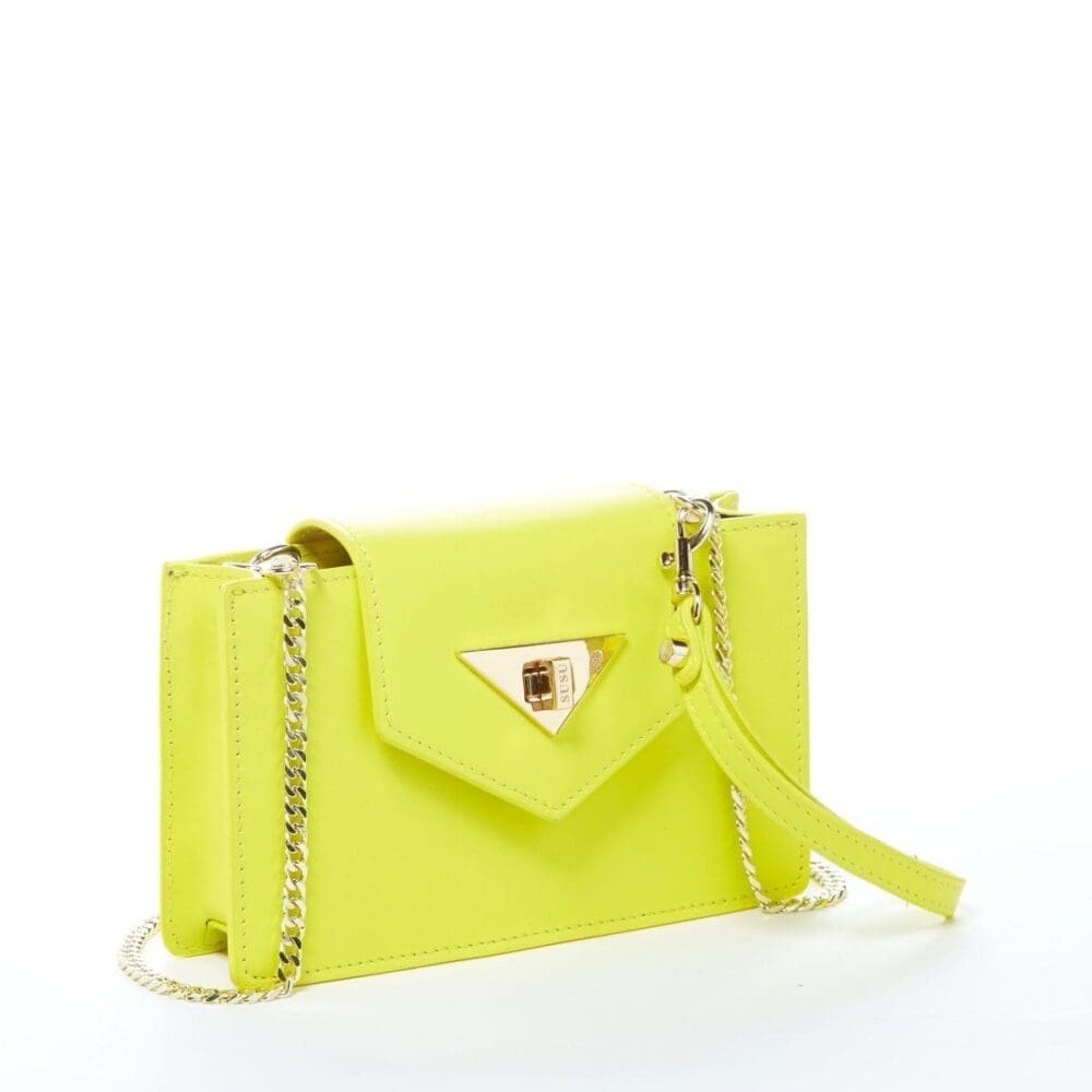 Susu Mary Bright Yellow Leather Crossbody Bag Amazing Piece 2