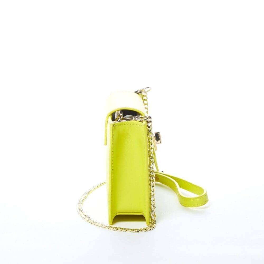 Susu Mary Bright Yellow Leather Crossbody Bag Amazing Piece 3