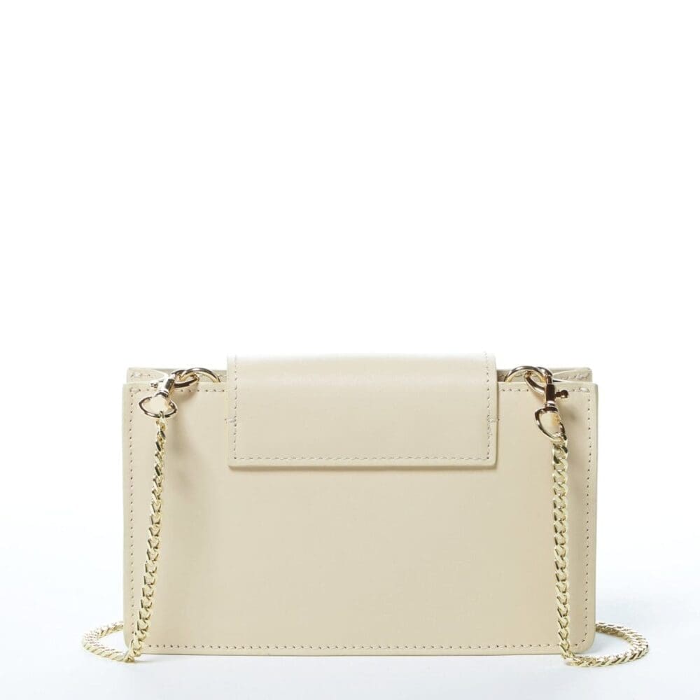 Susu Mary Off White Leather Crossbody Bag Wristlet 4