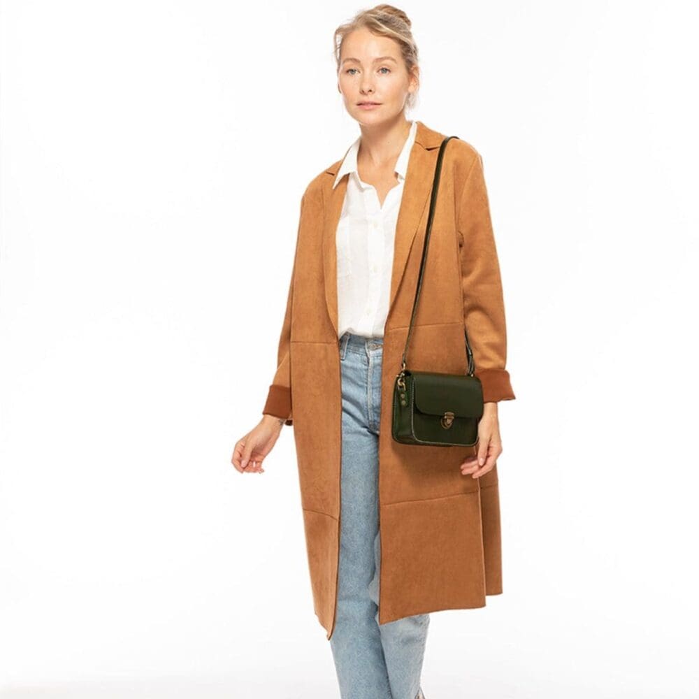 Susu Nanah Dark Green Leather Crossbody Bag Must Have 7