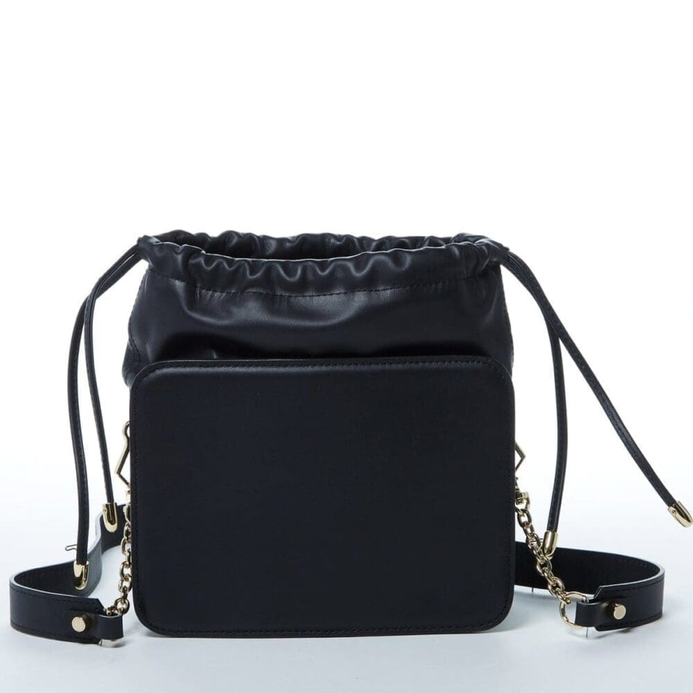 Susu Patricia Black Leather Crossbody Bag Leopard 5