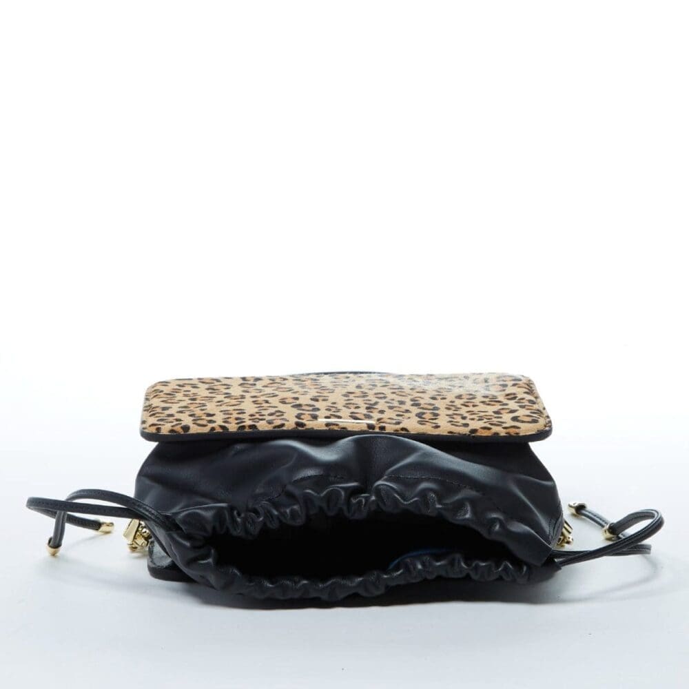 Susu Patricia Black Leather Crossbody Bag Leopard 6