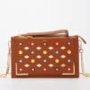 Susu Studded Brown Crossbody Bag Exceptional Piece