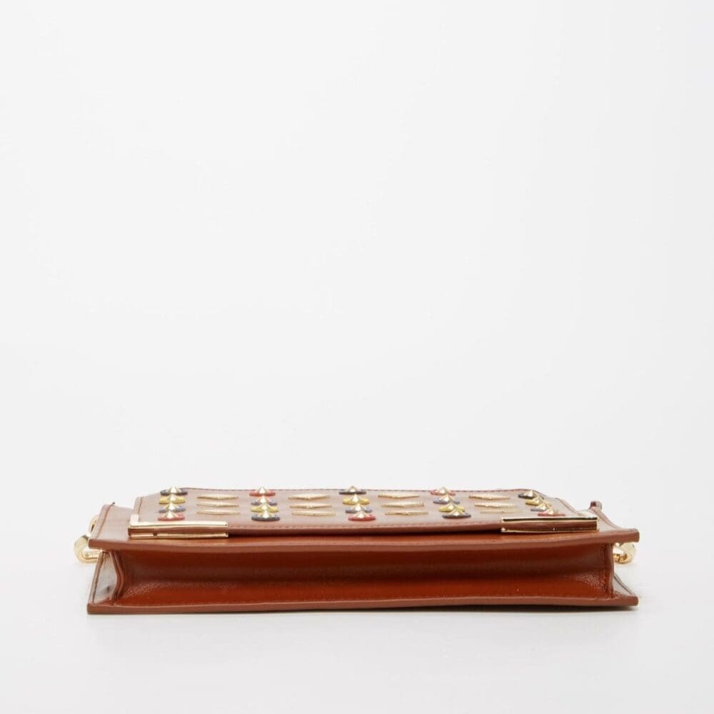 Susu Studded Brown Crossbody Bag Exceptional Piece 6