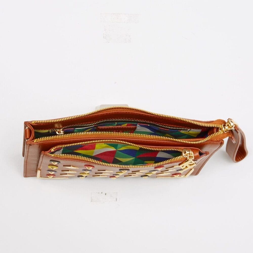 Susu Studded Brown Crossbody Bag Exceptional Piece 7