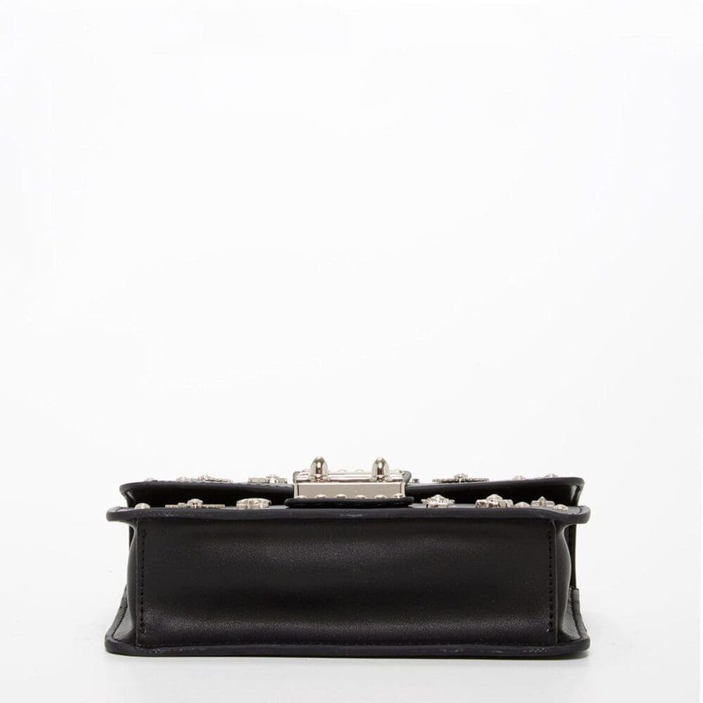 Susu The Hollywood Black Leather Crossbody Bag Studded 3