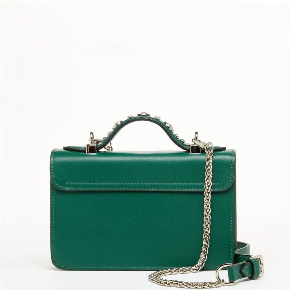 Susu The Hollywood Evergreen Leather Crossbody Bag Studded 4