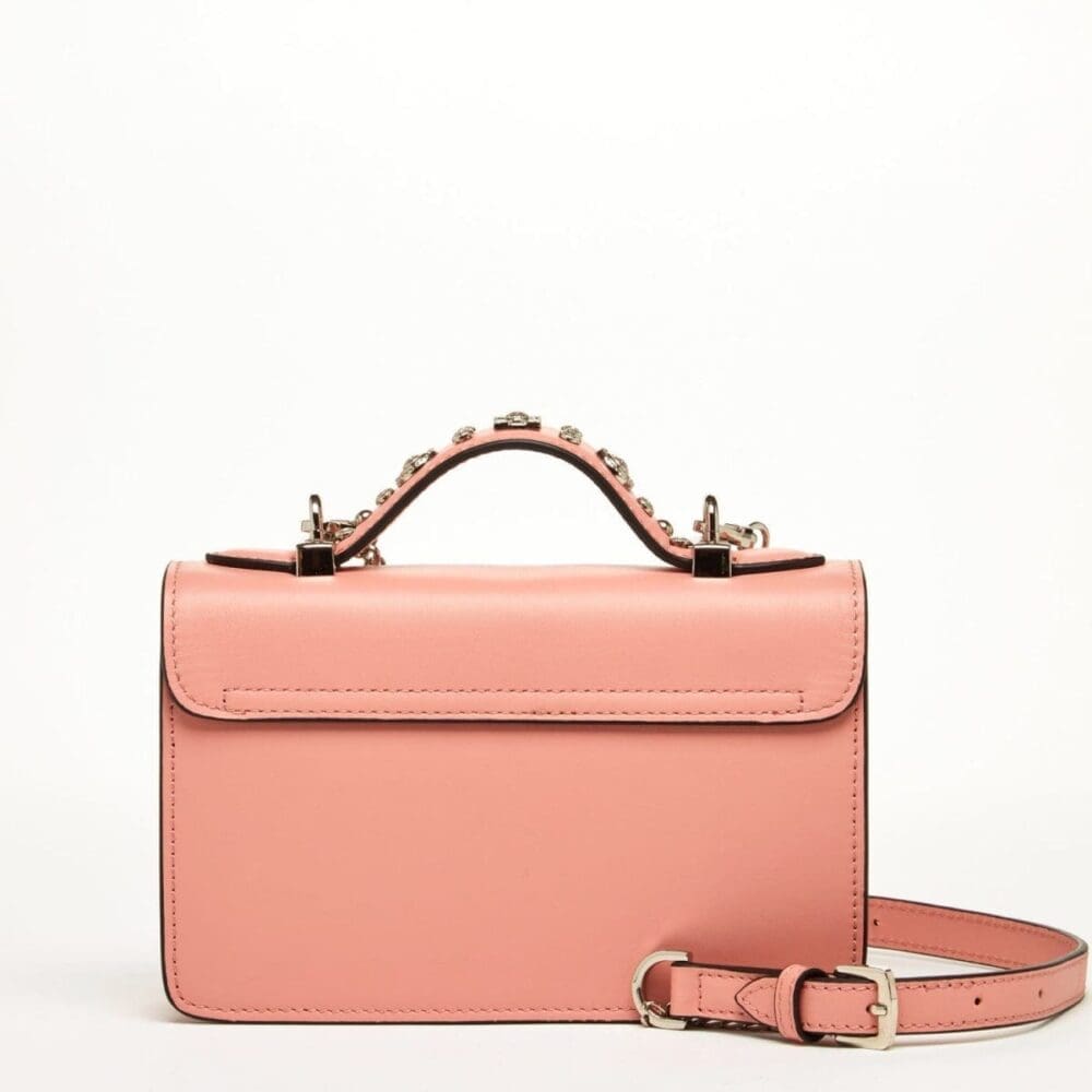Susu The Hollywood Pale Pink Leather Crossbody Bag 4