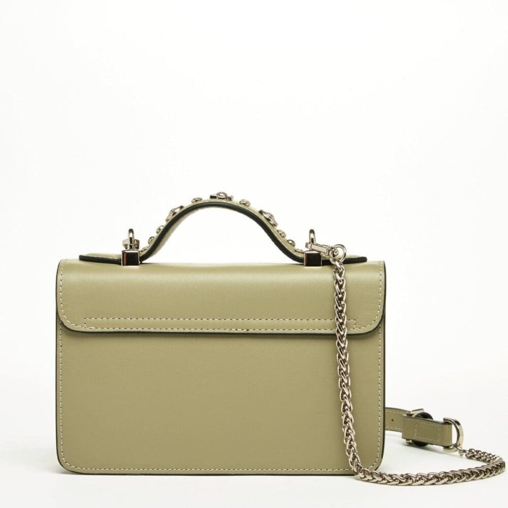 Susu The Hollywood Sage Green Leather Crossbody Bag 2