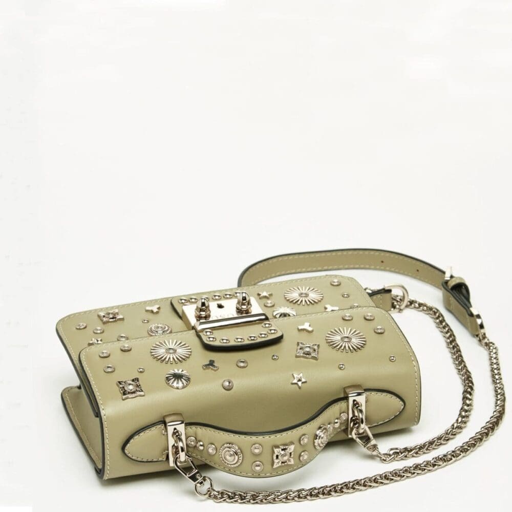 Susu The Hollywood Sage Green Leather Crossbody Bag 5